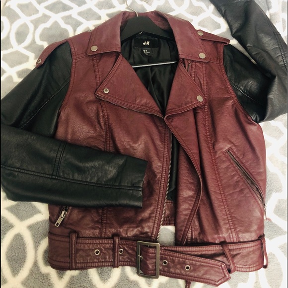 Burgundy Leather Jacket | Poshmark